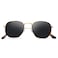 YWWPMDOF Polarized Sunglasses for Womens Men Trendy Square Hexagonal Flat Mirrored Sun Glasses UV Protection