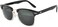 OWL Half Frame Sunglasses Black Gold Metal Frame with Green Lens Retro
