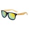 Long Keeper Bamboo Wood Arms Sunglasses for Women Men Black Gold