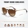 CHBP Polarized Sunglasses for Women Men Trendy 2026 Vintage Classic Retro Round Mirrored Lens Designer Style