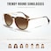 CHBP Polarized Sunglasses for Women Men Trendy 2026 Vintage Classic Retro Round Mirrored Lens Designer Style