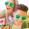 Eyegla Green Sunglasses Bulk Party Sunglasses Pack 80s Shades Eyewear Set Mardi Gras St Patricks Day Sun Glasses10 Pack