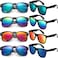 Eyegla Sunglasses Bulk Party Sunglasses Pack 80s Shades Eyewear Set UV Protection Sun Glasses for Men Women 8 PackNeon Mirrored