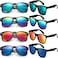 Eyegla Sunglasses Bulk Party Sunglasses Pack 80s Shades Eyewear Set UV Protection Sun Glasses for Men Women 8 PackNeon Mirrored