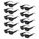 Geopty 10 Pack Black Rectangle Sunglasses for Women Bulk Cool Party Glasses Bachelorette Favors