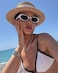 JUDOO Retro Oval Sunglasses for Women Men Tiny Oval Tinted Glasses 90s Style Small Shades
