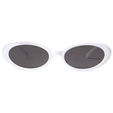JUDOO Retro Oval Sunglasses for Women Men Tiny Oval Tinted Glasses 90s Style Small Shades