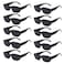 YQVIE 10 Pack Rectangle Sunglasses Bulk for Women Men Colorful Glasses for Bachelorette Party 10Black