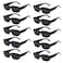 YQVIE 10 Pack Rectangle Sunglasses Bulk for Women Men Colorful Glasses for Bachelorette Party 10Black
