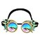Lelinta Kaleidoscope Spiked Goggles with Adjustable Straps