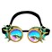 Lelinta Kaleidoscope Spiked Goggles with Adjustable Straps