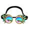 Lelinta Kaleidoscope Spiked Goggles with Adjustable Straps