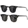 AEVOGUE Polarized Sunglasses For Women And Men Semi Rimless Frame Retro Sun Glasses AE0369 Glossy BlackMatte Black C1