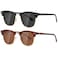 AEVOGUE Polarized Sunglasses For Women And Men Semi Rimless Frame Retro Sun Glasses AE0369 Matte BlackMatte Brown Brown Lens