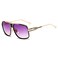 AEVOGUE Sunglasses For Men Goggle Alloy Big Frame Metal Punk Style Shield AE0336