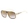 AEVOGUE Sunglasses For Men Goggle Alloy Big Frame Square Metal Punk Style Shield AE0336