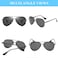 Augcrki Aviator Sunglasses for MenWomen Polarized Mens Womens Sunglasses UV Protection 400 Metal Frame with Spring Hinges 62MM