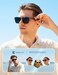 BIRCEN Mens Polarized Sunglasses for Driving Acetate UV Protection Sun Glasses with AlMg Frame for Fishing Traveling Golf
