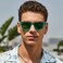 CARFIA Retro Acetate Polarized Sunglasses for Men UV400 Protection Driving Outdoor AntiGlare Sun Glasses