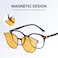 Cyxus Butterfly Magnetic ClipOn Sunglasses for Men Women Polarized Trendy Fashion UV Protection for Driving Computer Gaming P1211Y02