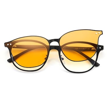 Cyxus Butterfly Magnetic ClipOn Sunglasses for Men Women Polarized Trendy Fashion UV Protection for Driving Computer Gaming P1211Y02