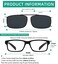 Eyekepper 3pack Polarized Clip on Sunglasses With Spring Draw Bar Grey Lens 54 34MM