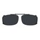 Eyekepper Metal Frame Rim Polarized Lens Clip On Sunglasses 56 34MM Grey Lens