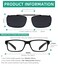 Eyekepper Metal Frame Rim Polarized Lens Clip On Sunglasses 56 34MM Grey Lens