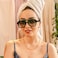 FEISEDY Vintage Aviator Sunglasses Double Bridge Women Men Large Square Thick Frame Trendy Eyewear UV400 B2846