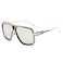 GOBIGER Aviator Sunglasses for Men 100 UV Protection Goggle Alloy Gold Disco 70s Oversized Retro Shades