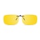 Goiteia Polarised Night Driving Glasses Clip on Anti Glare for Men WomenEffectively Minimize Glare from Oncoming HeadlightsHigh Definition Vision57 36mm