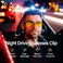 Goiteia Polarised Night Driving Glasses Clip on Anti Glare for Men WomenEffectively Minimize Glare from Oncoming HeadlightsHigh Definition Vision57 36mm