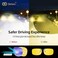 Goiteia Polarised Night Driving Glasses Clip on Anti Glare for Men WomenEffectively Minimize Glare from Oncoming HeadlightsHigh Definition Vision57 36mm