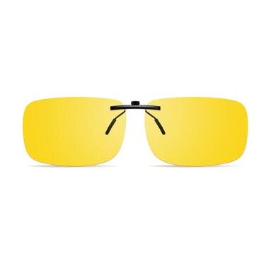 Goiteia Polarised Night Driving Glasses Clip on Anti Glare for Men WomenEffectively Minimize Glare from Oncoming HeadlightsHigh Definition Vision57 36mm