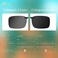Goiteia Polarized Super Dark Clip On Sunglasses Over Prescription Glasses Men WomenCompact FitNonFlip UpCAT4