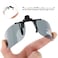 Hifot Clip on Sunglasses 2 PackPolarized Lens Fit Over Prescription GlassesFlip up Rimless Sunglasses