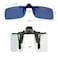 Hifot Clip on Sunglasses 2 PackPolarized Lens Fit Over Prescription GlassesFlip up Rimless Sunglasses