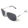 J+S JS Premium Military Style Classic Aviator Sunglasses Polarized 100 UV protection for Men Women Large Frame Silver FrameBlack Lens