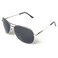 J+S JS Premium Military Style Classic Aviator Sunglasses Polarized 100 UV protection for Men Women Large Frame Silver FrameBlack Lens