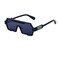 Junsika Retro Steampunk Sunglasses for Men Trendy Cool Design One Piece Irregular Metal Frame Black Sunglasses
