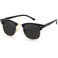 Kursan Classic Polarized Sunglasses for Men Women Semi Rimless Frame Sports Sun Glasses Bright Black Gold
