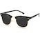 Kursan Classic Polarized Sunglasses for Men Women Semi Rimless Frame Sports Sun Glasses Bright Black Gold