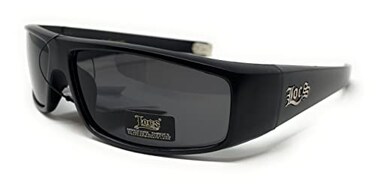 Locs Flat Top Wrap OG Gangsta Hardcore Sunglasses Matte Black unisexadult