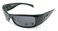 Locs All Black Cholo Biker Extra Narrow Lens Rectangular Sunglasses