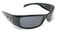 Locs All Black Cholo Biker Extra Narrow Lens Rectangular Sunglasses