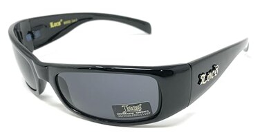 Locs All Black Cholo Biker Extra Narrow Lens Rectangular Sunglasses