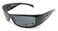 Locs All Black Cholo Biker Extra Narrow Lens Rectangular Sunglasses