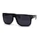 SA106 Locs Hipster Gangster Hardcore Flat Top Horn Rim Sunglasses Shiny Black