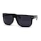 SA106 Locs Hipster Gangster Hardcore Flat Top Horn Rim Sunglasses Shiny Black