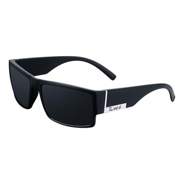 Locs Mens Flat Top Gangster Sunglasses Black Silver Frame 91026 Matte Black